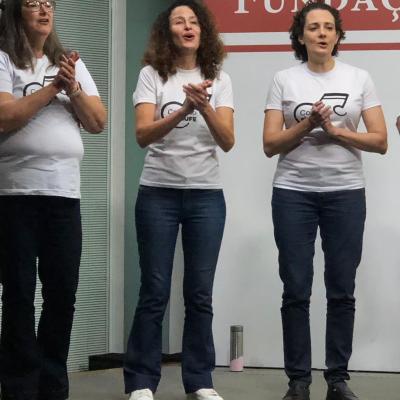 3 integrantes das sopranos: Isabel, Gabriela e Lúcia