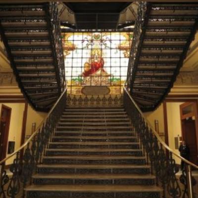 Foto da escadaria do CCJF