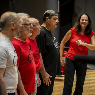 Gilberto, Javier, Zé, Luís, Marcos e Raquel